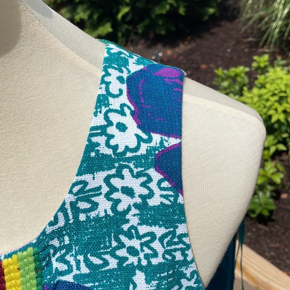 Anthropologie Vanessa Virginia Hibiscus Tribal Sheath Dress - Picture 10 of 12